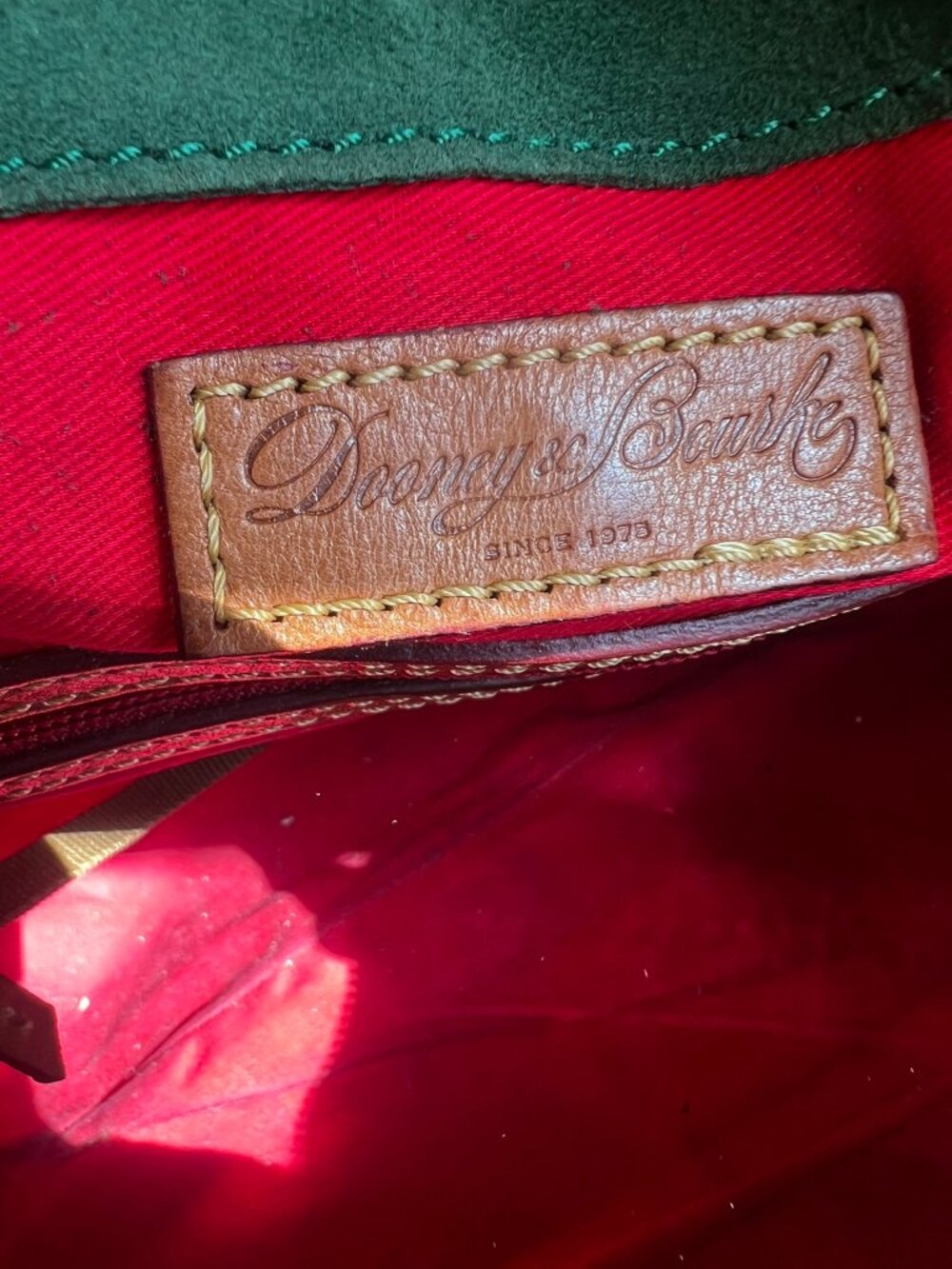 $599 DOONEY & BOURKE FLORENTINE LARGE LEATHER TASSLE SATCHEL - Picture 12 of 14